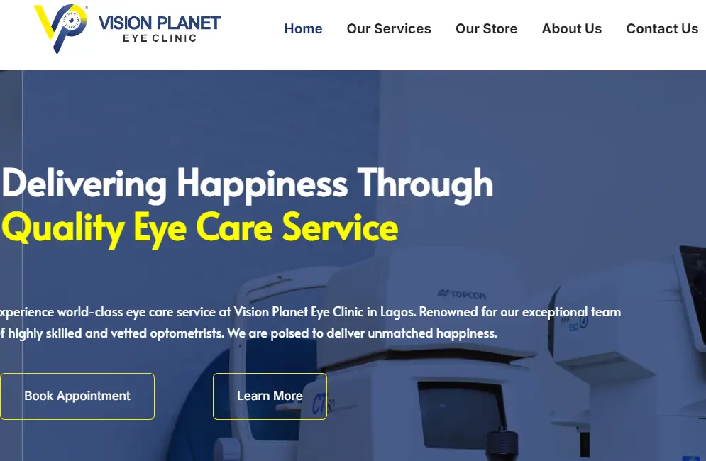 SEO consulting project for Vision Planet Eye Clinic website