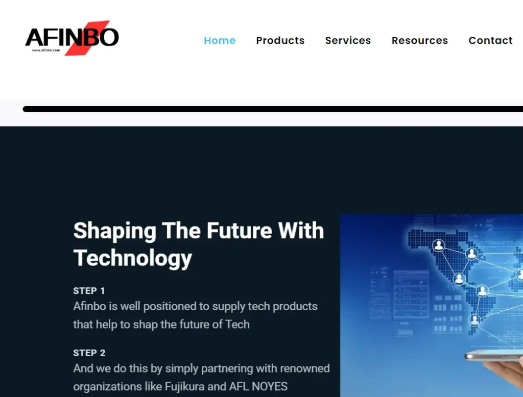 SEO consulting project for the AFINBO business website